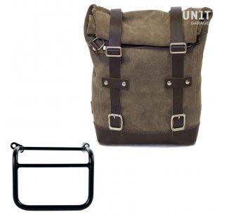 Bolsa de cuero 10L-14L + Subchasis derecho Triumph Scrambler 1200 XC_XE (2019 en adelante)