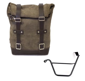 Bolsa de cuero 10L-14L + Triumph Street Scrambler 900 (a partir de 2026) Chasis izquierdo