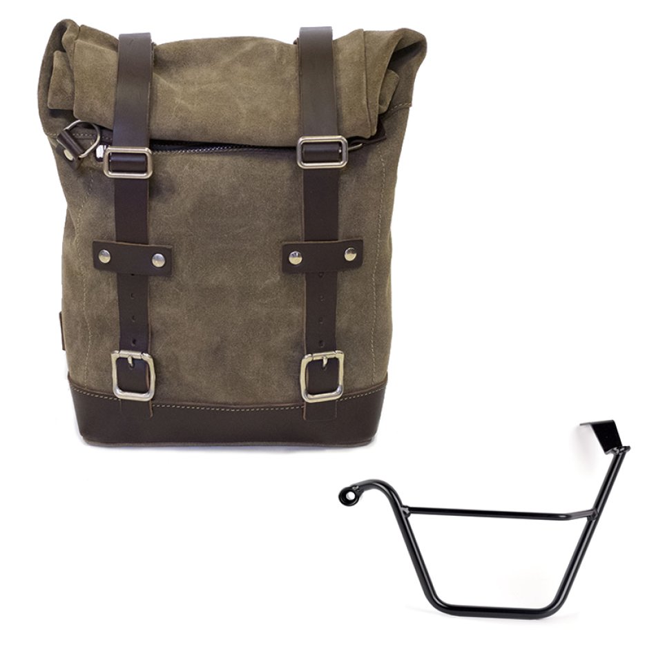 Bolsa de cuero 10L-14L + Triumph Street Scrambler 900 (a partir de 2026) Chasis izquierdo