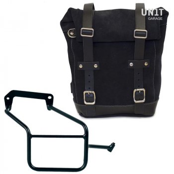 Bolsa lateral en piel dividida + serie Triumph Cuadro Street 900 DX (2017 hasta ahora)
