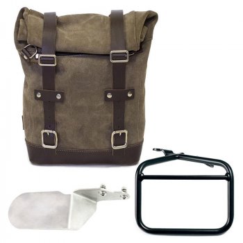 Bolsa lateral en serraje + estructura derecha Ducati Desert Sled