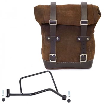 Bolsa lateral en piel dividida + Cuadro R 1200 R LC DX