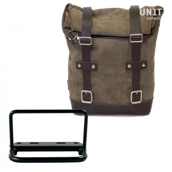 Bolsa lateral en piel dividida + marco R80 G / S