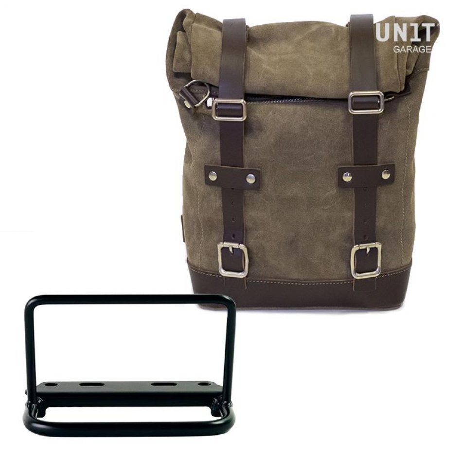 Bolsa lateral en piel dividida + marco R80 G / S