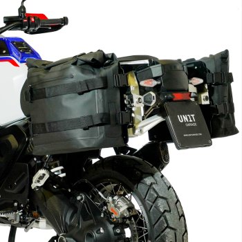 Bolsa lateral Khali TPU de 35L - 45L + placa de aluminio izquierda BMW R1300GS ADV