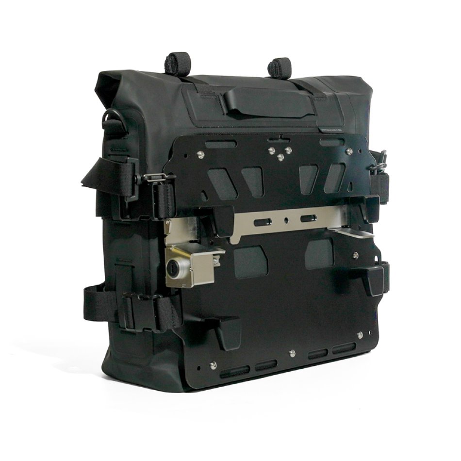 Bolsa lateral Khali TPU de 35L - 45L + placa de aluminio izquierda BMW R1300GS ADV