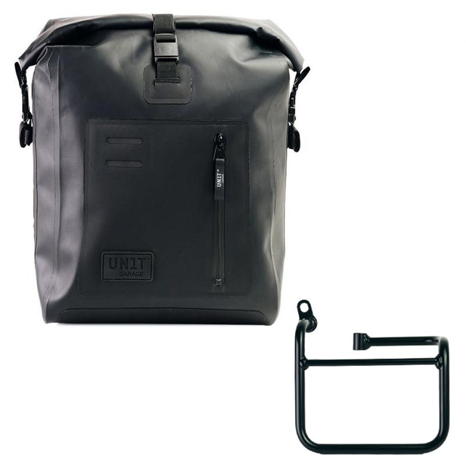 Bolso lateral Khali de TPU + BMW CE 02 Chasis Izquierdo