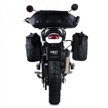 Bolsa lateral Khali en TPU + marco izquierdo Ducati DesertX