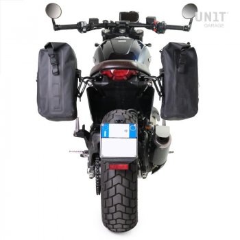 Bolso lateral Khali de TPU + Marco izquierdo Ducati Scrambler (2023 en adelante)