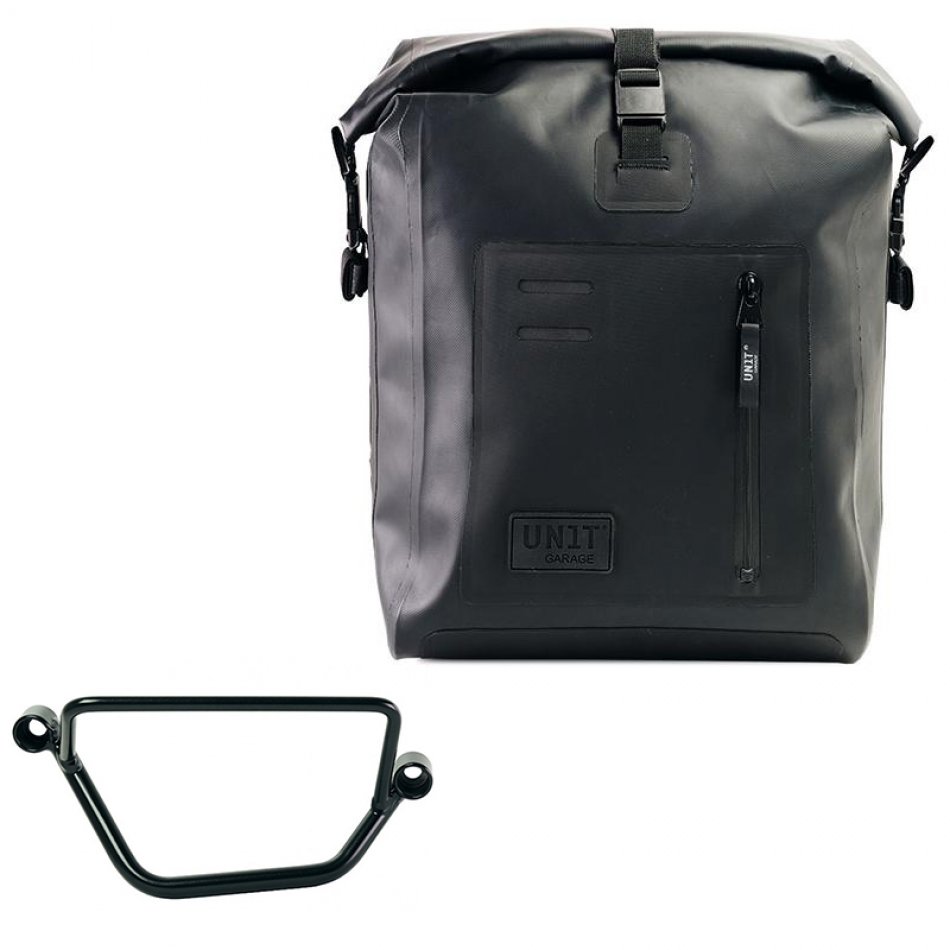 Bolso lateral Khali de TPU + Chasis Honda GB350S Derecho