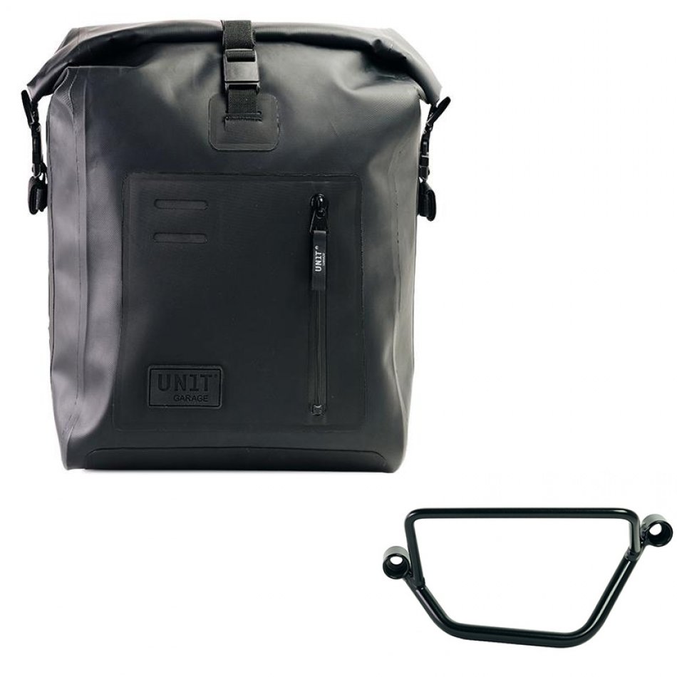 Bolso lateral Khali de TPU + Chasis Honda GB350S Izquierdo