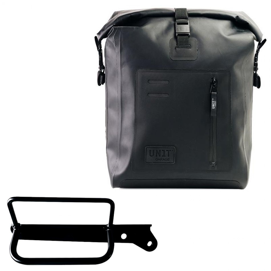 Bolso lateral Khali de TPU + Bastidor derecho Royal Enfield Hunter 350