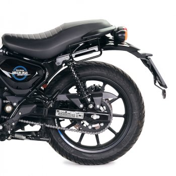 Bolso lateral Khali de TPU + Bastidor izquierdo Royal Enfield Hunter 350