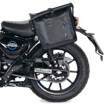 Bolso lateral Khali de TPU + Bastidor izquierdo Royal Enfield Hunter 350