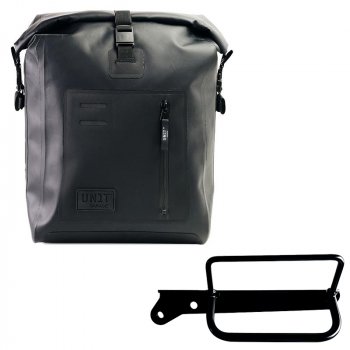 Bolso lateral Khali de TPU + Bastidor izquierdo Royal Enfield Hunter 350