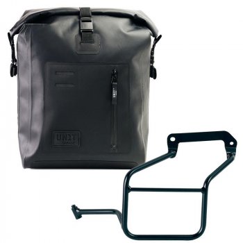 Bolsa lateral Khali TPU + chasis izquierdo Aprilia Tuareg 660