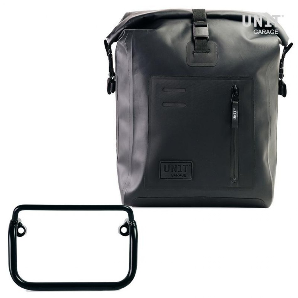 Bolsa lateral Khali TPU + marco R18 para tubo de escape recto