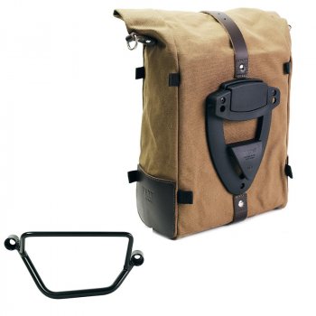 Bolsa lateral Pure de lona + Chasis Honda GB350S Derecho