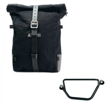Bolsa lateral Pure de lona + Chasis Honda GB350S Izquierdo