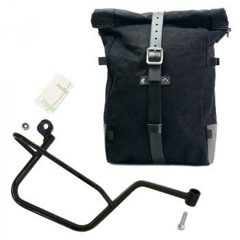 Bolsa lateral Pure de lona + Chasis Moto Guzzi V7 Derecha