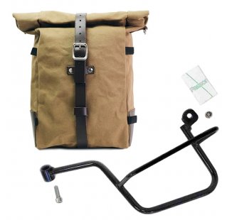 Bolsa lateral Pure de lona + Chasis Moto Guzzi V7 izquierdo