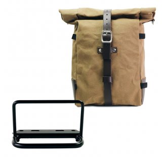 Bolsa lateral Pure de lona + Cuadro Royal Enfield Bear 650