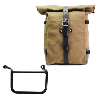 Bolsa lateral Pure de lona + Marco Derecho Royal Enfield Guerrilla 450
