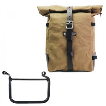 Bolsa lateral Pure de lona + Royal Enfield Himalayan 450 (2024 en adelante) Marco Derecho