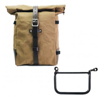 Bolsa lateral Pure de lona + Cuadro Royal Enfield Himalayan 450 (2024 en adelante) Izquierdo