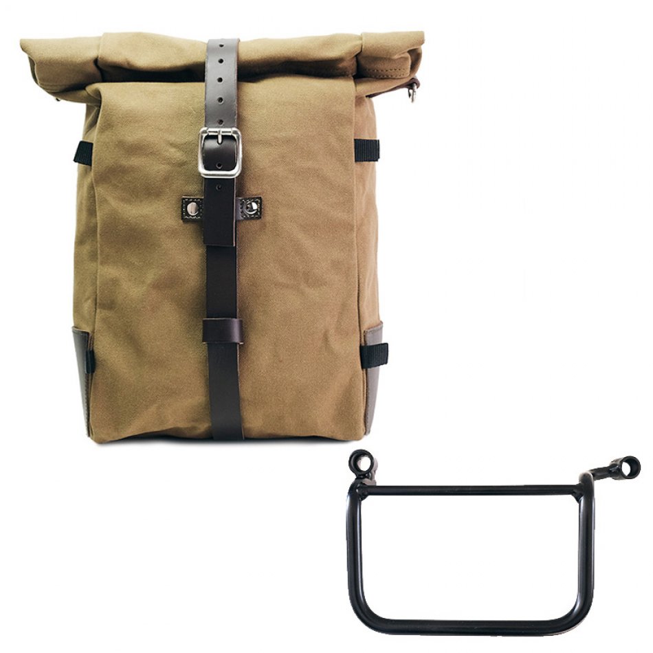 Bolsa lateral Pure de lona + Cuadro Royal Enfield Himalayan 450 (2024 en adelante) Izquierdo