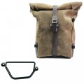 Bolso lateral Pure en piel de corteza  + Chasis Honda GB350S Derecho