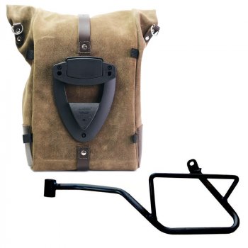 Bolso lateral Pure en piel de corteza  + Cuadro izquierdo Moto Guzzi V7 EURO5