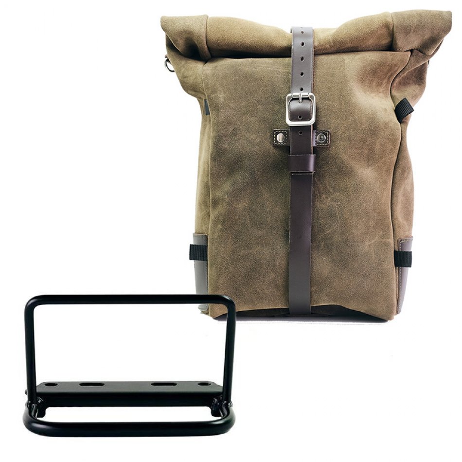 Bolso lateral Pure en piel de corteza  + Cuadro Royal Enfield Bear 650
