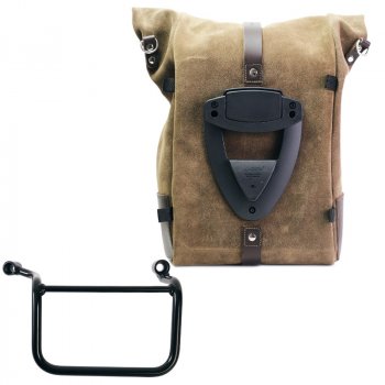 Bolso lateral Pure en piel de corteza  + Marco Derecho Royal Enfield Guerrilla 450