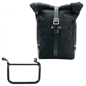 Bolso lateral Pure en piel de corteza  + Royal Enfield Himalayan 450 (2024 en adelante) Marco Derecho