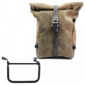 Bolso lateral Pure en piel de corteza  + Royal Enfield Himalayan 450 (2024 en adelante) Marco Derecho