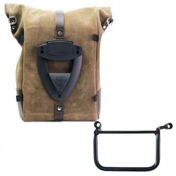 Bolso lateral Pure en piel de corteza  + Cuadro Royal Enfield Himalayan 450 (2024 en adelante) Izquierdo