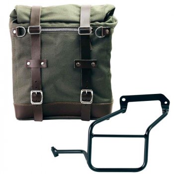 Maleta lateral Lona + subchasis izquierdo Aprilia Tuareg 660