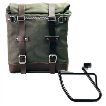 Maleta lateral Lona + subchasis izquierdo Aprilia Tuareg 660