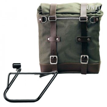 Alforja lateral Scram en Canvas 22L-30L + marco derecho BMW CE 04