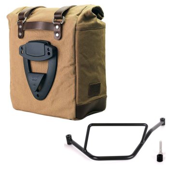 Alforja Scram en Lona 22L-30L + BMW F450GS Bastidor izquierdo