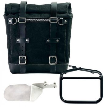 Alforja lateral Scram en Canvas 22L-30L + marco derecho Ducati Desert Sled