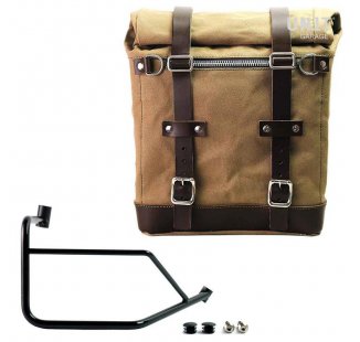 Alforja lateral Scram en Canvas 22L-30L + marco derecho Ducati DesertX