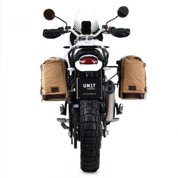 Alforja lateral Scram en Canvas 22L-30L + marco derecho Ducati DesertX