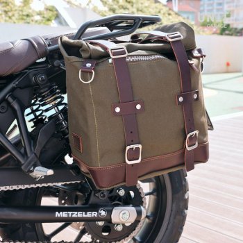 Alforja Scram en Lona 22L-30L + Honda CL Marco Izquierdo