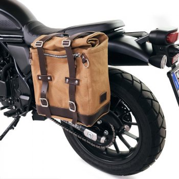 Alforja Scram en Lona 22L-30L + Honda CL500 Marco Izquierdo