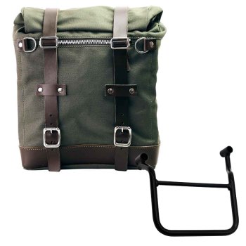 Alforja Scram en Lona 22L-30L + Chasis de Honda Transalp 750 (a partir de 2023) Izquierda