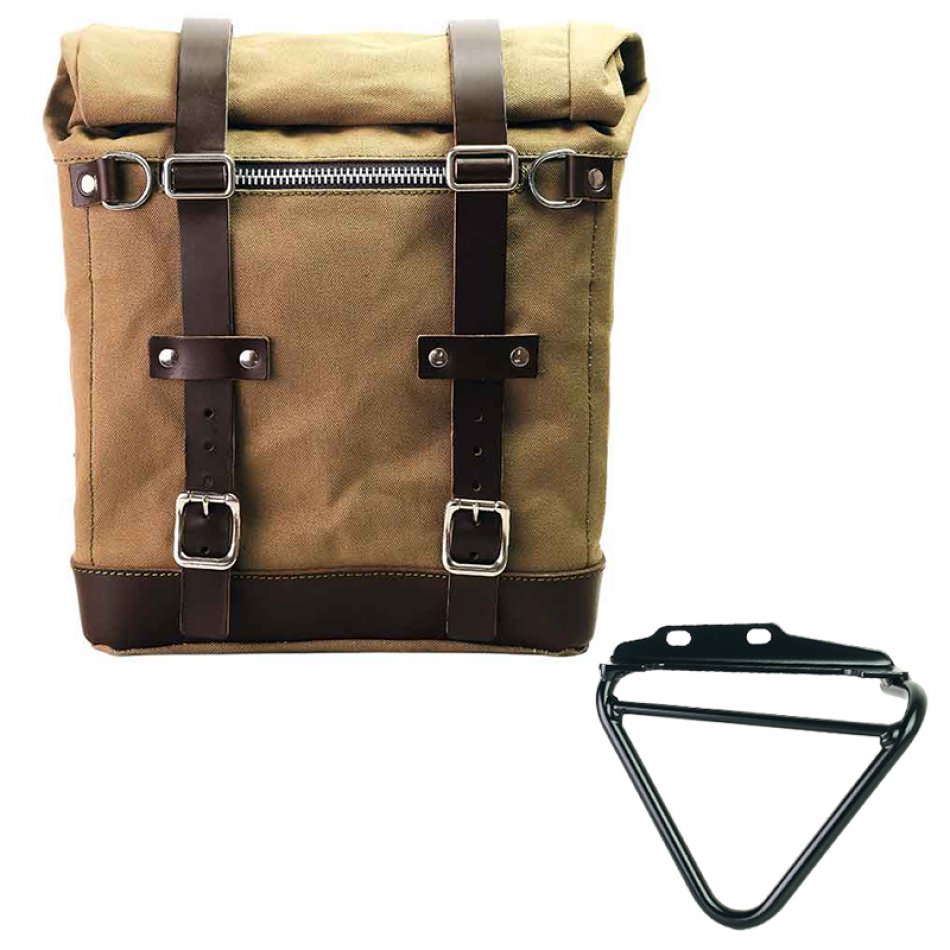 Alforja Scram en Lona 22L-30L + Husqvarna 125-250-401 (2024 en adelante) Chasis Izquierdo 