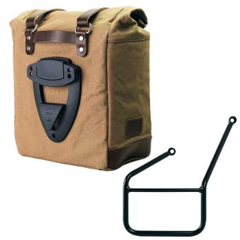 Maleta lateral Canvas + subchasis izquierdo HUSQVARNA