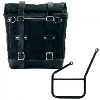 Maleta lateral Canvas + subchasis izquierdo HUSQVARNA